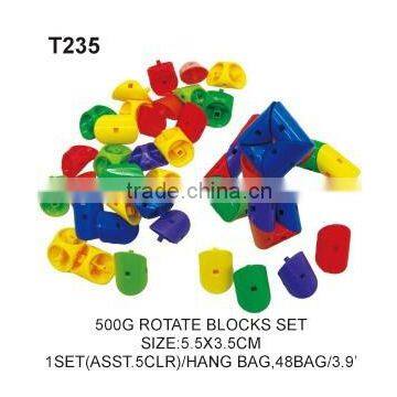 500 g Educational Blocks Plastic Building Semicircle Tube Toy For Kids photo-3
