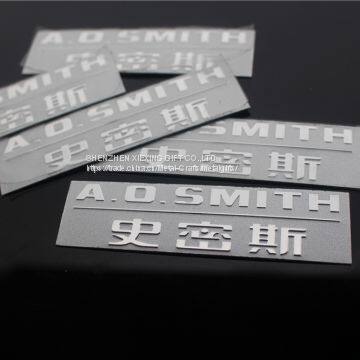 Custom Metal Plates Embossed Brand Logos 3m Labels photo-5