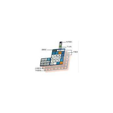 High Sensivity LED Single Membrane Switch Dull Polish , anti corrosion