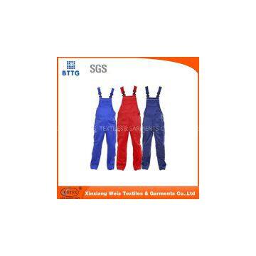 Manufacture Cotton Overalls Cargo Grey Bib Pants Dungarees Industrial Safety Workwear photo-3