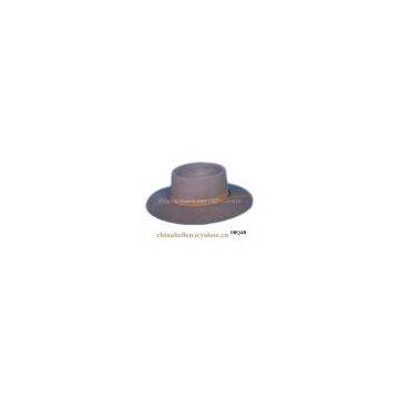 wool felt fedora,gray