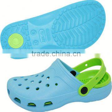 New arrival comfortable kids pvc upper clogs flower clog shoes for footwear and promotion