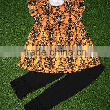 Hot Sale Latest Dress Pattern 2016 Online Boutique Wholesale Ruffle Raglan Sleeve Pants Baby Frock Designs Fancy Outfits Remake photo-2