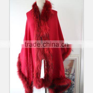 Winter Beautiful Warm Lady Fur Pashmina Shawl