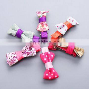 Toddler Bows Hair Clip With Polka Dot Baby Alligator Clip For Baby Birthday Gift