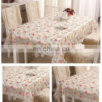 Waterproof PVC Tablecloth Printed Tea Mat Plastic Tablecloth