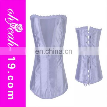 White deep-V fashion weight loss corset tops