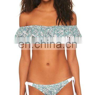 England Cape Beach Bikini Two Piece Set Push up Bathing Suit Moq 1pcs Paypal Accept photo-3