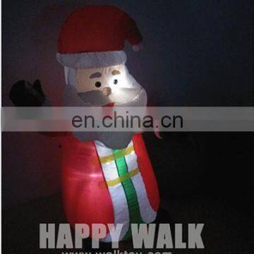 HI Lighting Inflatable Santa Claus With Gift Bag Christmas Decorations for Holiday photo-2