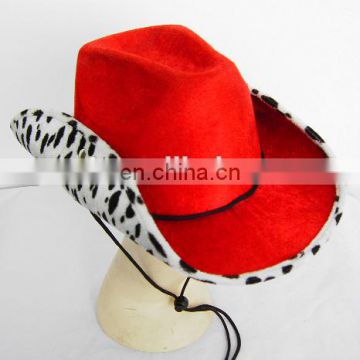 MCH-2115 Party Carnival cheap adult deluxe red cowboy hat