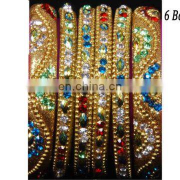 6 Pieces Indian Wedding Lakh/lac bangles set