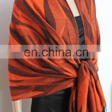 100 polyester shawl drifting osier pattern shawl fringe