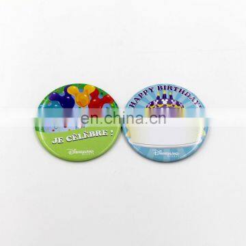 Wholesale cheap custom tin button badge for Christmas/party supplies