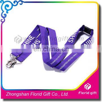 exhibition business custom adjustable buckle breakaway single custom lanyard