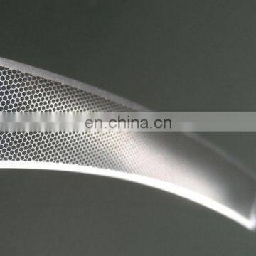 Etched stainless steel system sensor portable metal smoke detector mesh