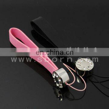 Solid color mobile phone strap