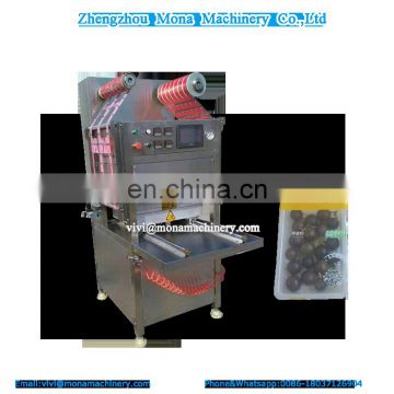 custom new type vacuum meat tray sealer/YS lunch box packing machine/container sealing machine with modified atmosphere