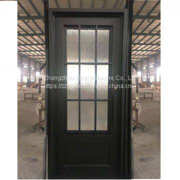 #004 Modern Design Custom Wrought Iron Door