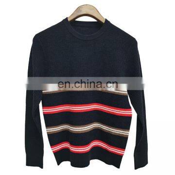 DiZNEW OEM &ODM best quality three color polyester style men's pullover sweater