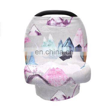 Classic Design Stretchy Car Seat Cover Baby Carseat Canopy Privacy Breastfeeding Cover Shopping Cart Cover photo-3