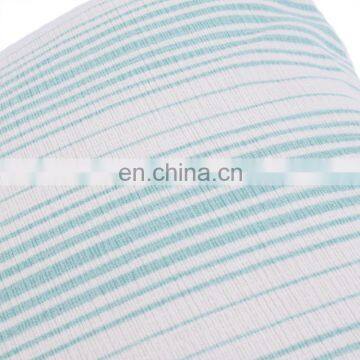 Decor White and Green Striped Poly Chenille Cushion Cover photo-2