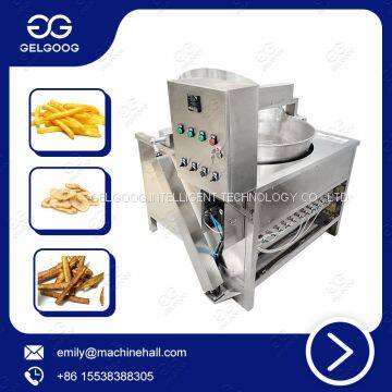 Industrial Batch Type High Temperature Food Deep Oil Fryer Medium Scale Frying Machine