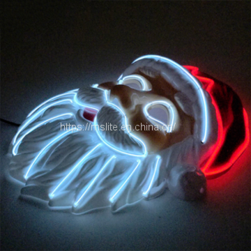 2Pcs Christmas Decoration Small Fresh Santa Cos Prop Mask photo-5