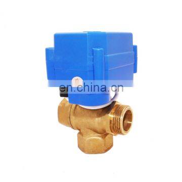 TF CWX-15Q 3-way Mini Control Motorised Ball Valve for Water Treatment,HAVC,automatic Control,water Filter
