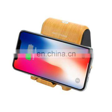 Induction Speaker With Qi Wireless Charger Charging Pad Dock Stand 5W Quick Charge Speaker photo-5