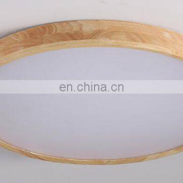Wooden Color Round Bedroom Macaron Lamp Ultra Slim Modern LED Ceiling Lights For Living Room photo-2