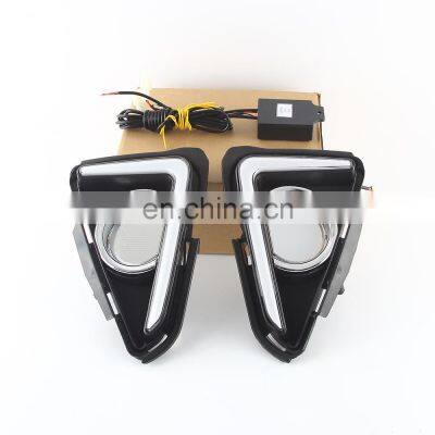 LED Daytime Running Light Car Dynamic Turn Signal Light Drl Front Grille Lamp for Toyota RAV4 2014 photo-4