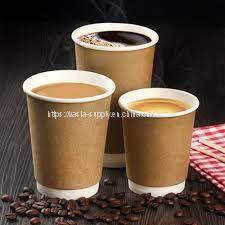 Restaurant supply to go coffee paper cups with lids double wall paper mug coffee supplies