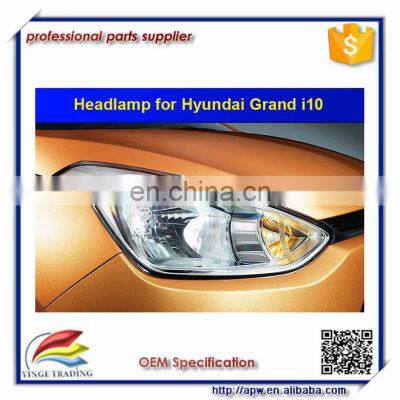 Wholesale price Car Head Light Use for Hyundai i10 2014 Auto Parts