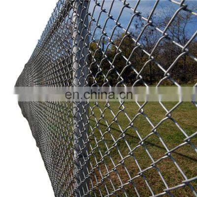 pvc coated chain link fence galvanized chain link fence  for football field fence