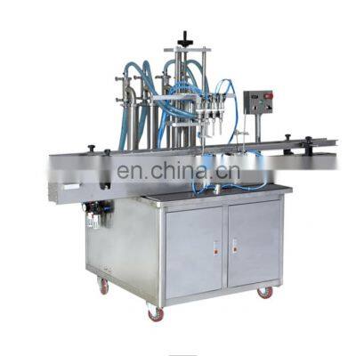 4 heads automatic aseptic fluid liquid filling machine for water juice sauce oil