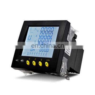 Digital Multifunction 3 Phase Panel LCD Power Quality Modbus Energy Meter