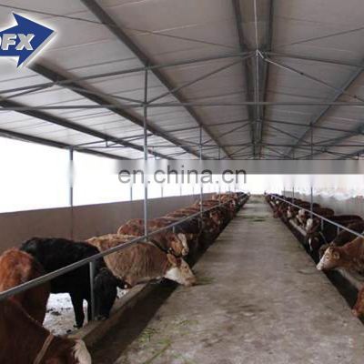 Prefabricated Steel Structure Cow Farm Building Free Design