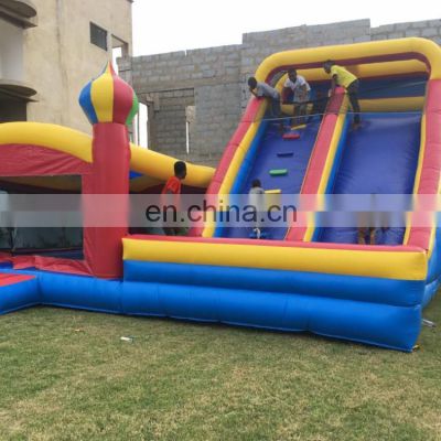 Beach inflatable dubai water slide inflatable pink slide