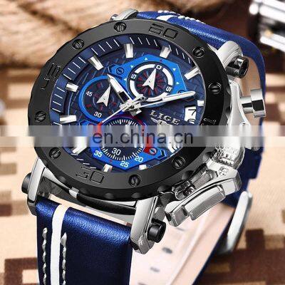 Lige 9996 Customized Sports Men Quartz Watches Luminous Military Watches Men Wrist Custom Logo photo-3