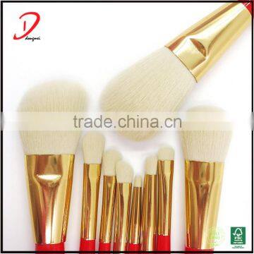 China Professional Manufacturer White Hair 10pcs Makeup Brush Set