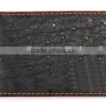 Genuine Ostrich Skin Leather Three Pages Driving License Card Holder Driver License Card Bag photo-5