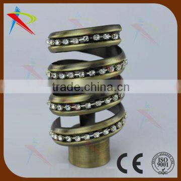 Top design curtain rod end cap/curtain finials