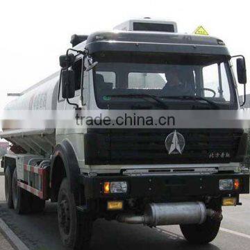 Baotou Beiben Petrol Tanker Truck 20000Liters Fuel Tank Vehicle For Sales