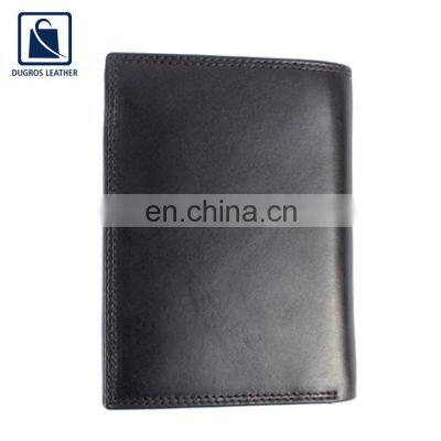 Leading Supplier of Best Quality Genuine Leather Black Leather Wallet for Men