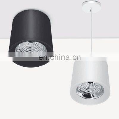Outdoor Cylinder Black Aluminium Ceiling Surface Led Mounted Downlight Housing photo-2