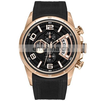 2018 latest luxury business silicon sports waterproof wrist watch for men