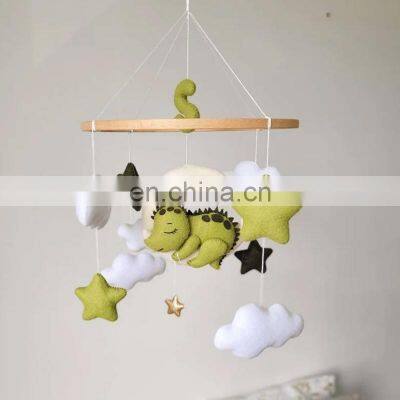 Hot Product Dinosaur baby mobile on the moon Nursery Decor Felt Crib mobile Baby Shower Gift Wholesale