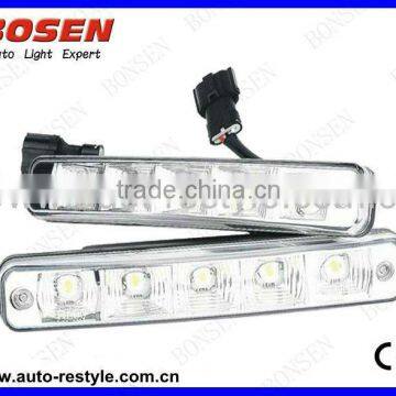 10w led daytime running light DRL Automatic switch on/off BOS-008A1 900LM 1W*5LED*2