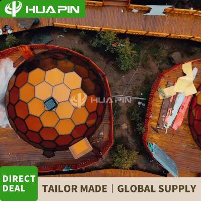 Guangzhou Huapin Factory Camping House Geodesic Glamping Glass Igloo Transparent Dome Tents House photo-5