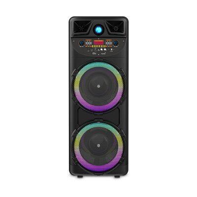 2023 sell well super power 50W 10-inch*2  bass sound customized party speaker with colorful lights